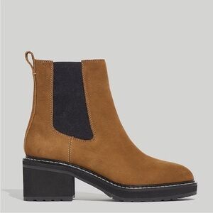 Madewell Carina Platform Chelsea Boots NH200 Brown 9.5